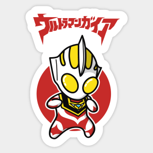 Ultraman Gaia Chibi Style Kawaii Sticker